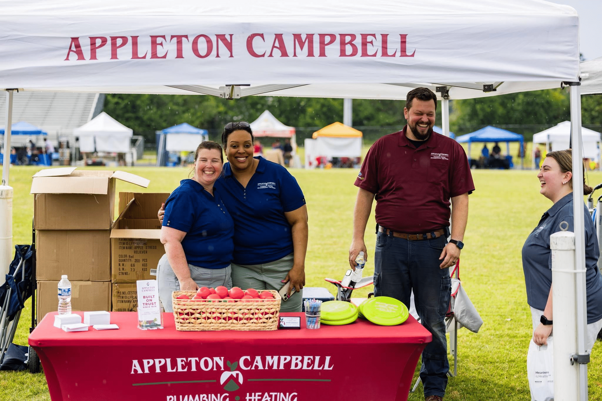 Appleton Campbell booth at Culpeper Fest