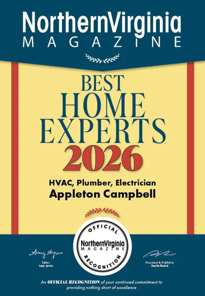 2026 Northern Virginia Magazine Best Home Experts Award